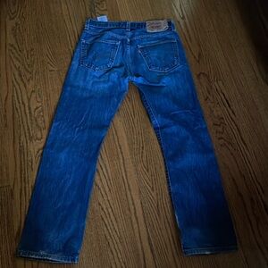 Levis 501 Jeans Mens 32x30 Blue Original Button Fly Straight Leg
